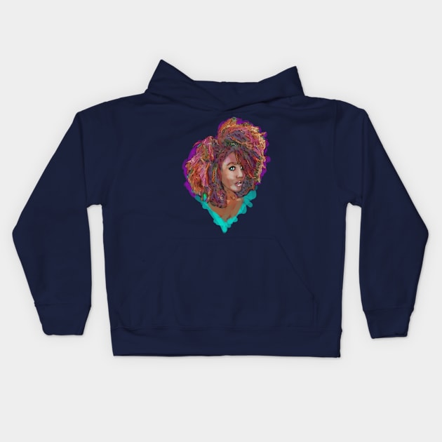 Good Hair Day Kids Hoodie by Beanzomatic